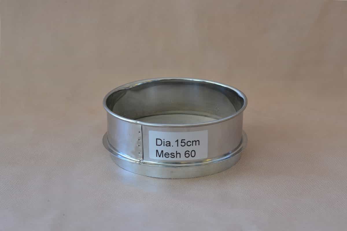 Tamiz # 60  de 15 cm