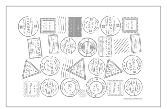 Sellos Pasaporte Gris - PTSPG1 - Imagen 1