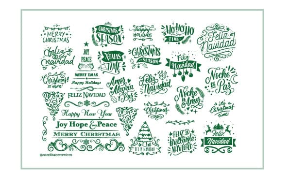 Textos Navidad Verde - PTTNVV1 - Imagen 1