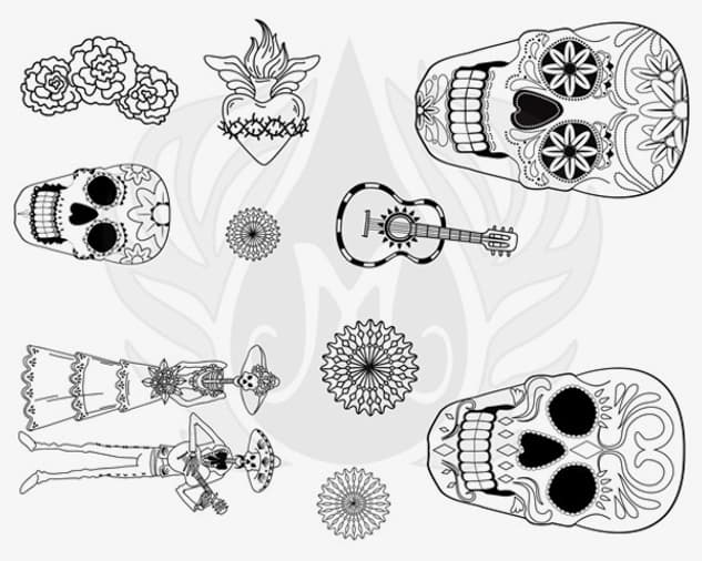 DSS0152 - Designer Silkscreen Day of the Dead - Imagen 1