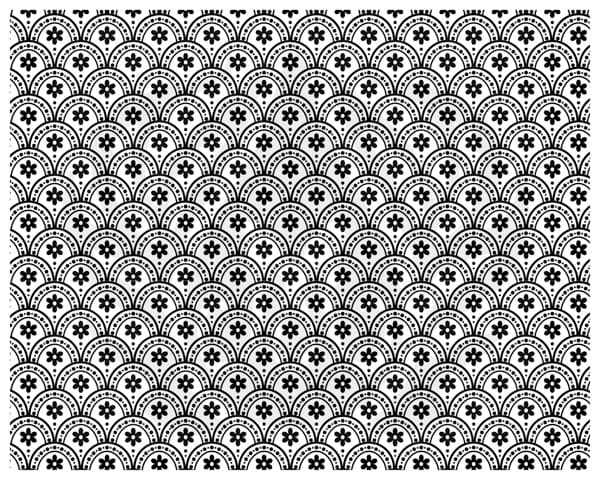 DSS0201 - Designer Silkscreen Daisy Scallop - Imagen 1