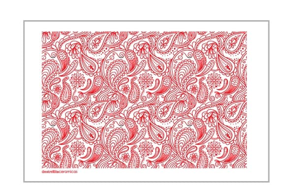 Arabescos Rojos - PTARBR1 - Imagen 1
