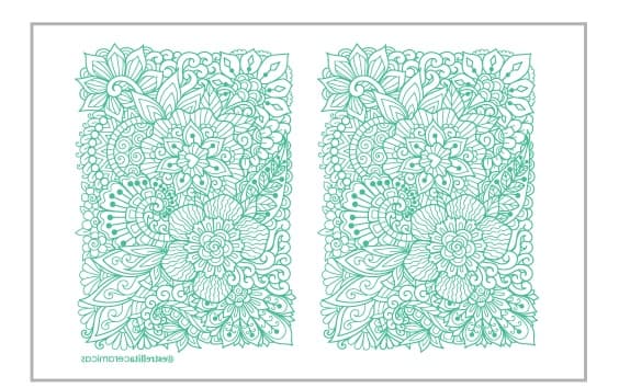 Duo Flores Verde Manzana - PTDFLVM1 - Imagen 1