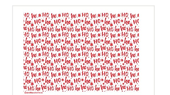 Ho Ho Navidad Rojo - PTHNVR1 - Imagen 1