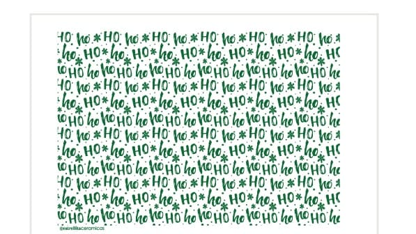 Ho Ho Navidad Verde - PTHNVV1 - Imagen 1
