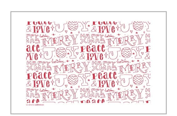 Navidad Texto Rojo - PTNVTR1 - Imagen 1