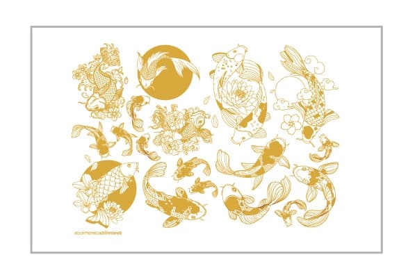 Peces Koi Amarillo Dorado - PTPKAD1 - Imagen 1