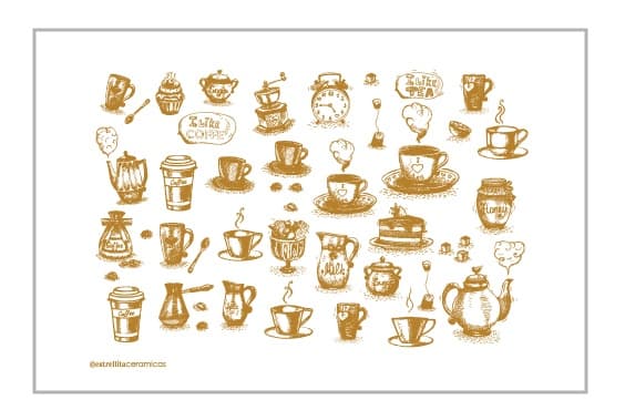 Té y Café Marrón Claro - PTTYCMC1 - Imagen 1