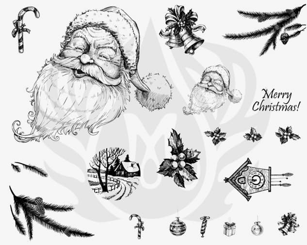 DSS0133 - Designer Silkscreen Merry Christmas - Imagen 1