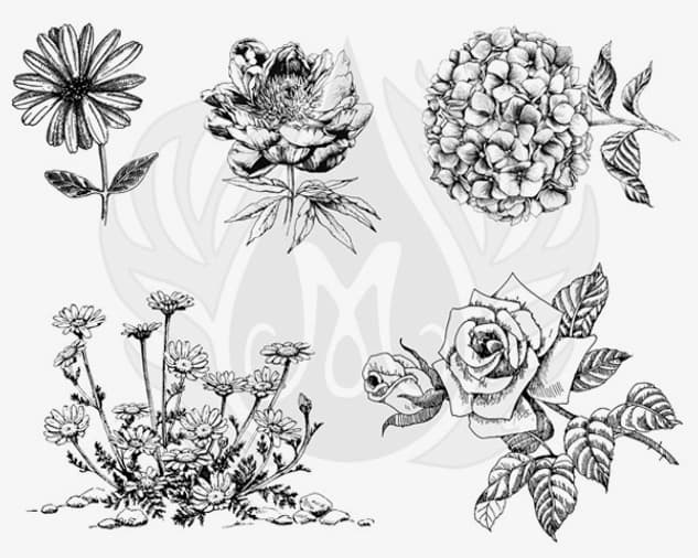 DSS0149 - Designer Silkscreen Flowers 3 – XL - Imagen 1