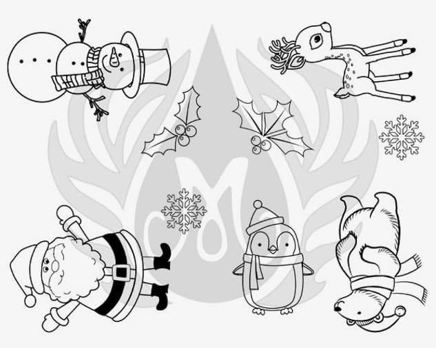 DSS0162 - Designer Silkscreen Holiday Icons - Imagen 1